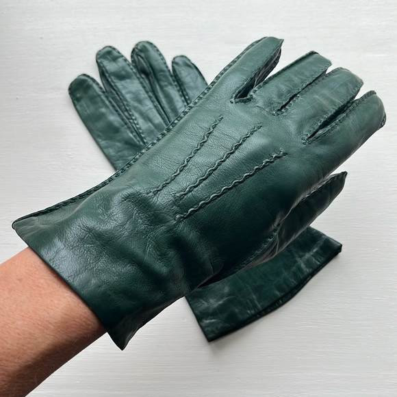 Anne Klein Vintage 90s Leather Gloves - Picture 9 of 9